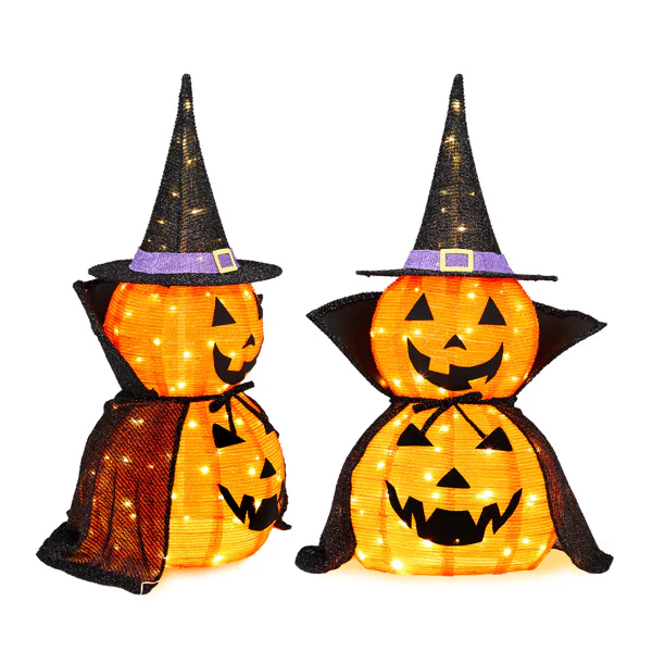 2-Pack 3ft Collapsible Pumpkin Halloween Decor - Image 10