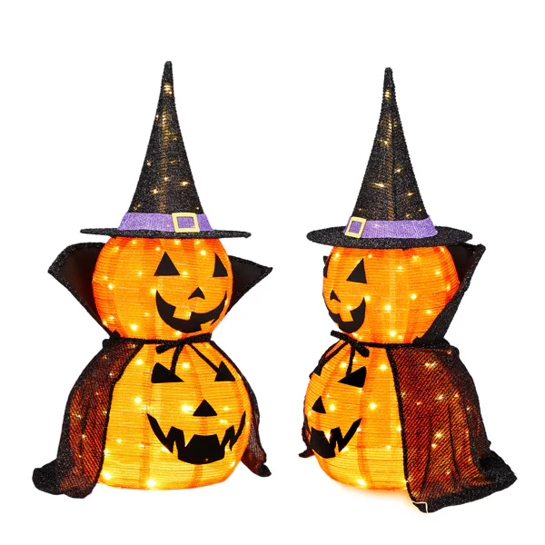 2-Pack 3ft Collapsible Pumpkin Halloween Decor - Image 9