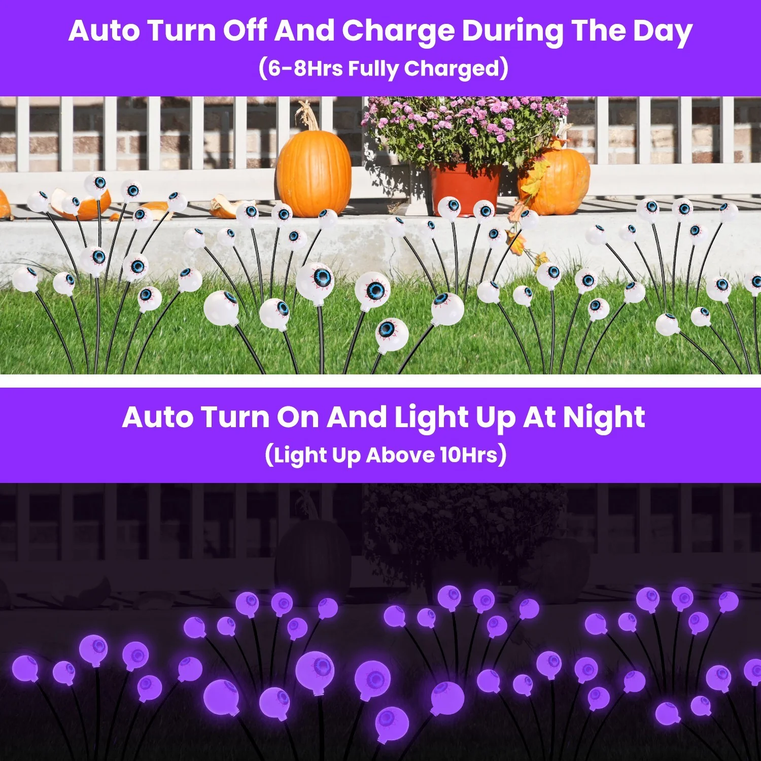 2-Pack Solar Scary Eyeball Halloween Lights - Image 5