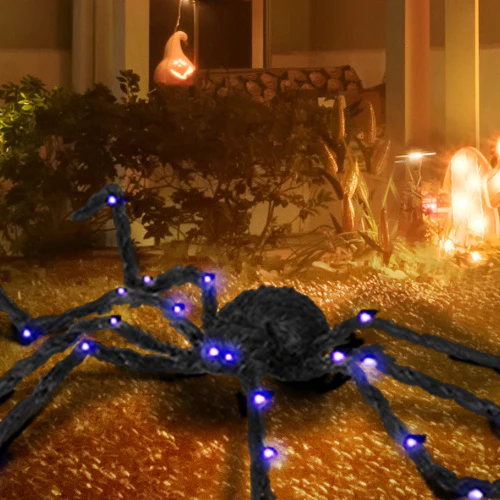 3.25ft Light-Up Spider Halloween Prop - Image 4