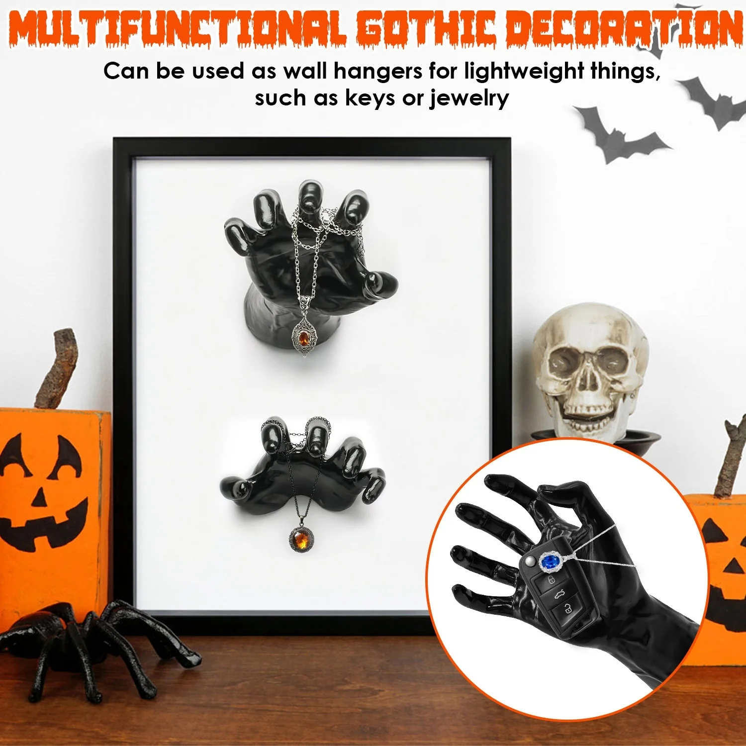 3-Piece Creepy Hands Halloween Wall Decor - Image 8