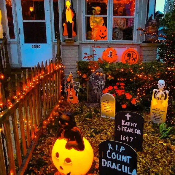 300 LED Halloween Mini String Lights, 99ft Orange Fairy Lights - Image 7