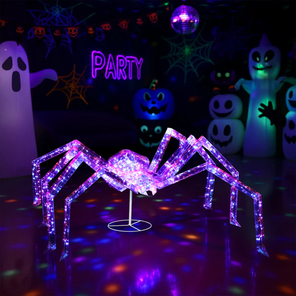 3ft Prism Spider Illusion Halloween Decor