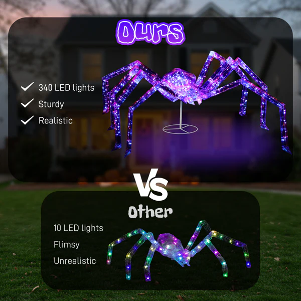 3ft Prism Spider Illusion Halloween Decor - Image 6