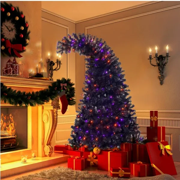 6ft Bent Top Halloween Christmas Tree - Image 2