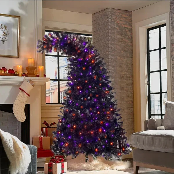 6ft Bent Top Halloween Christmas Tree - Image 6