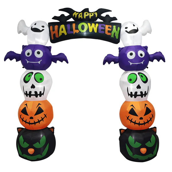 8.2ft Stacking Pumpkin Arch Halloween Inflatable - Image 2