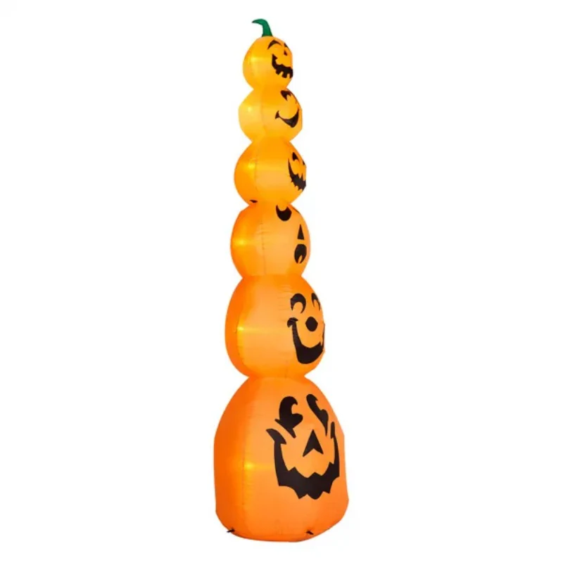 9ft Stacked Pumpkins Halloween Inflatable - Image 3