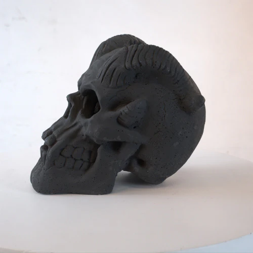 Fireproof Skull Gas Log Halloween Decor - Image 7