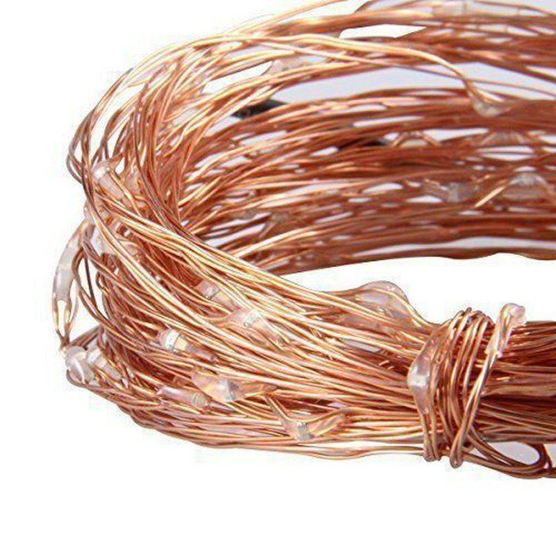 Set of 2 66ft Solar Fairy String Lights, 200 LED Copper Wire, Colorful - Image 2